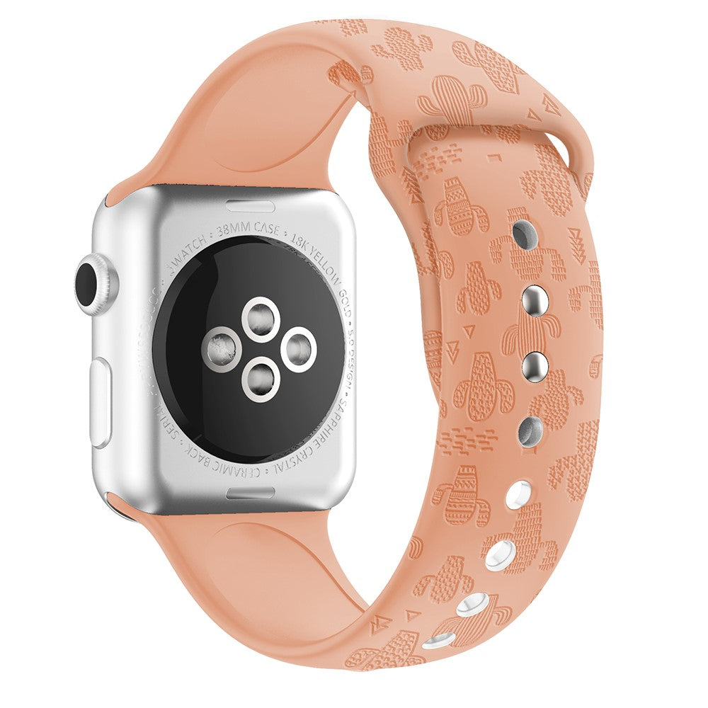 Komfortabel Apple Watch Series 7 45mm Silikone Rem - Pink#serie_23