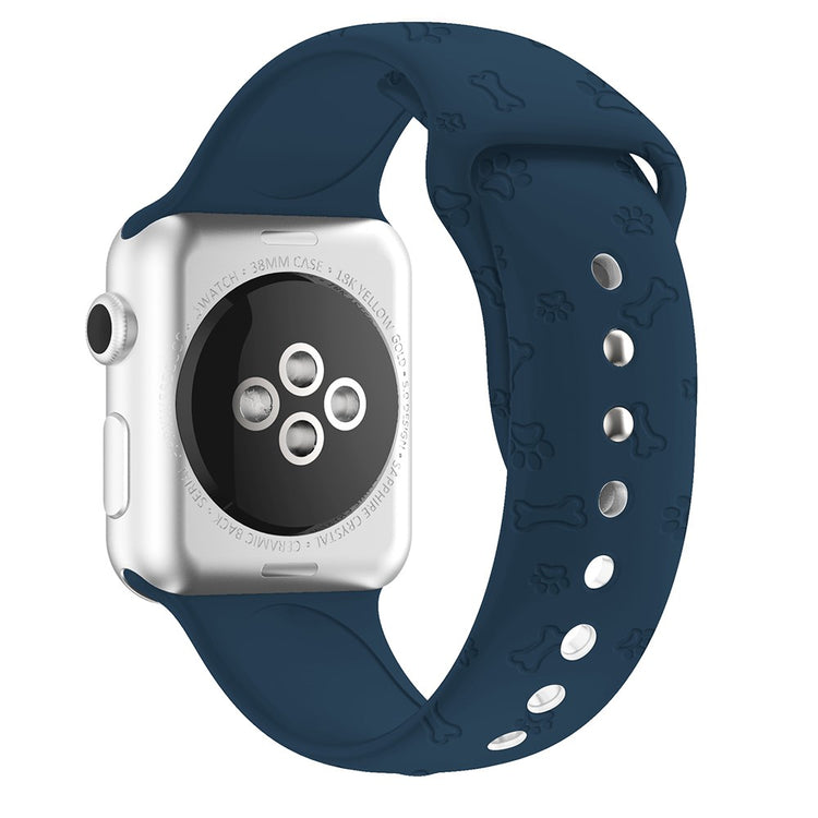 Komfortabel Apple Watch Series 7 45mm Silikone Rem - Blå#serie_8