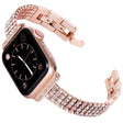 Elegant Apple Watch Series 7 45mm Metaal en Strass Bandje