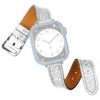 Super cool Apple Watch Series 7 45mm Echt leer Bandje