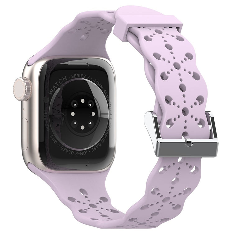 Super fantastisk Apple Watch Series 7 45mm Silikone Rem - Lilla#serie_10