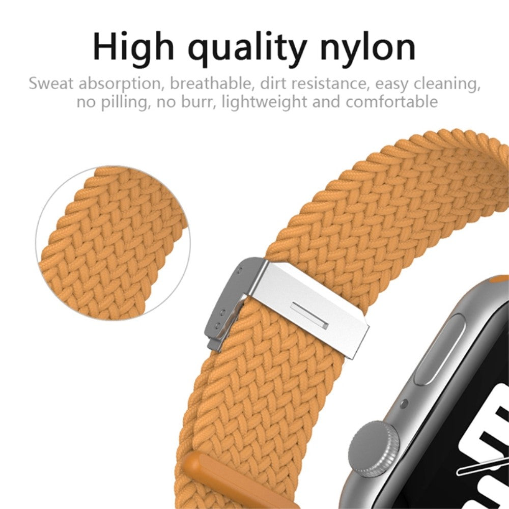 Rigtigt hårdfør Apple Watch Series 7 45mm Stof Urrem - Flerfarvet#serie_11