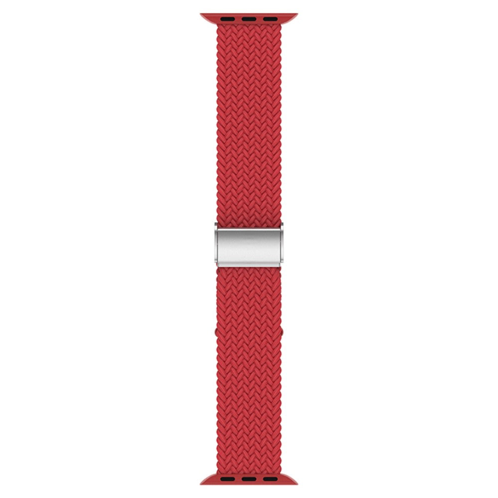 Holdbart Apple Watch Series 7 45mm Stof Urrem - Rød#serie_2