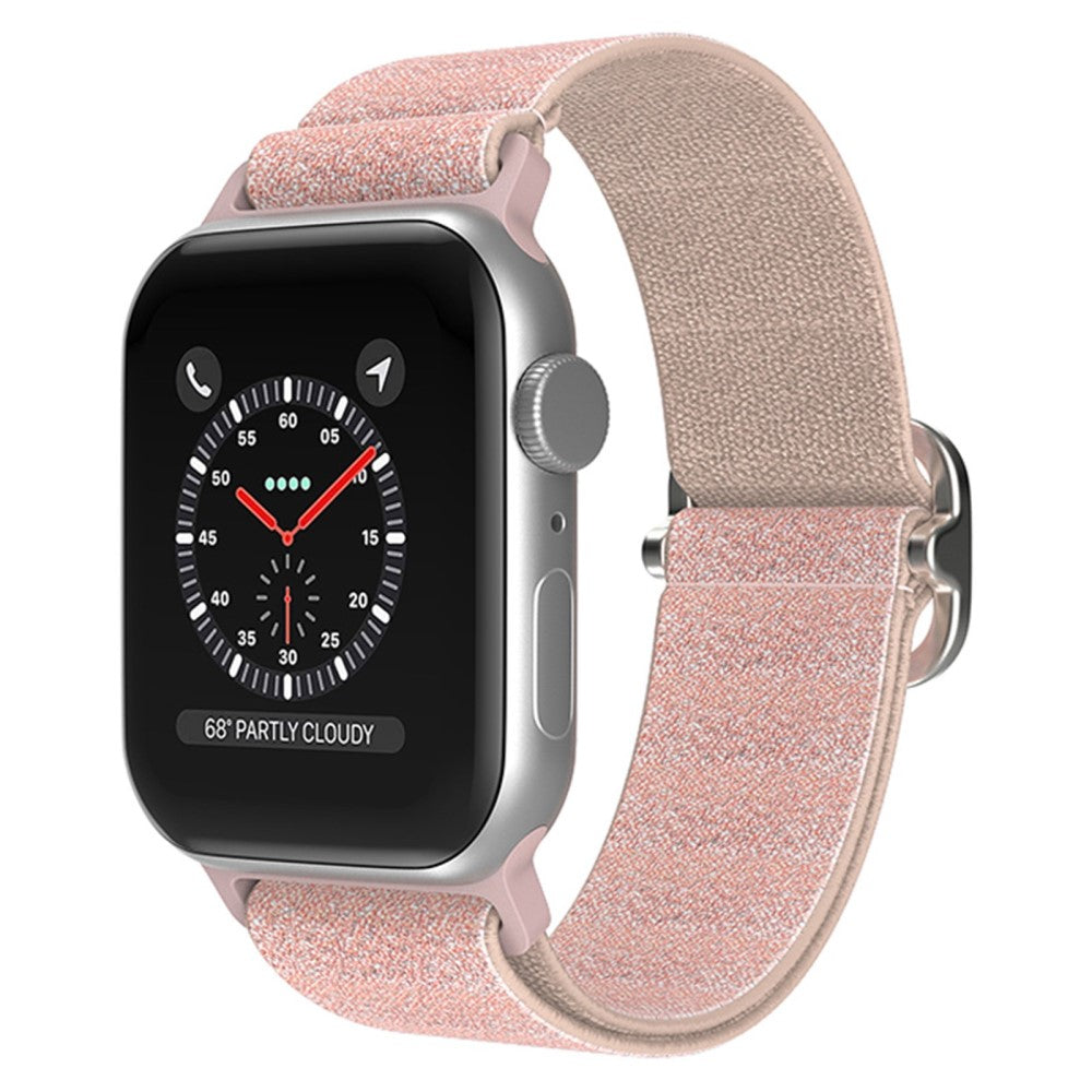 Mega fint Apple Watch Series 7 45mm Stof Urrem - Pink#serie_10