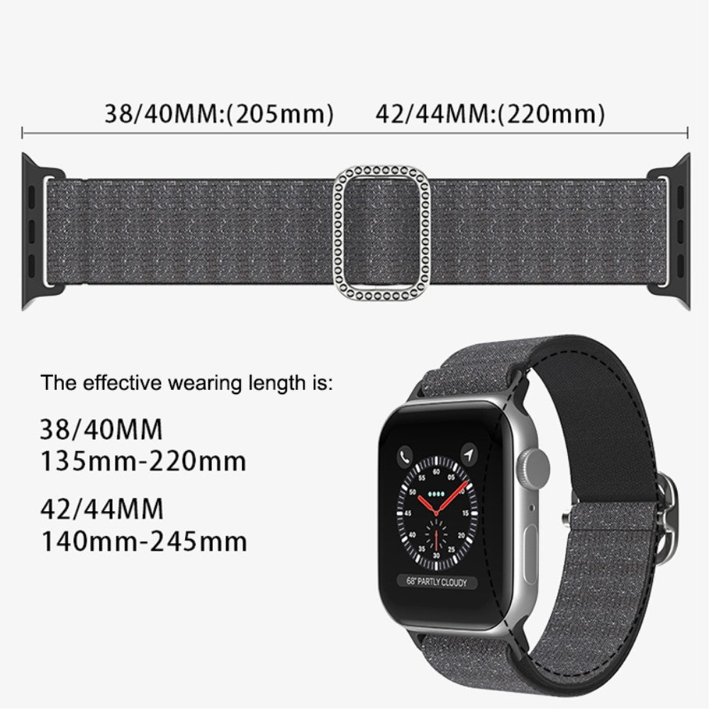 Mega fint Apple Watch Series 7 45mm Stof Urrem - Guld#serie_6