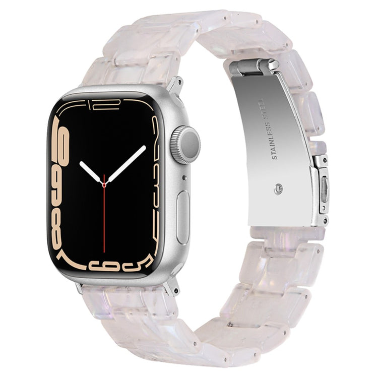 Mega slidstærk Apple Watch Series 7 45mm  Rem - Hvid#serie_1