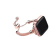 Stijlvol Apple Watch Series 7 45mm Metaal en Strass Bandje