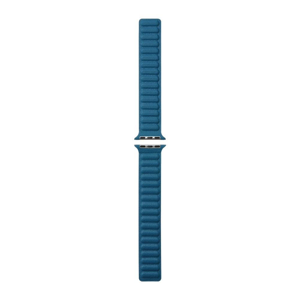 Rigtigt rart Universal Apple Ægte læder Urrem - Blå#serie_4