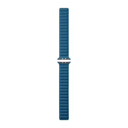 Rigtigt rart Universal Apple Ægte læder Urrem - Blå#serie_4