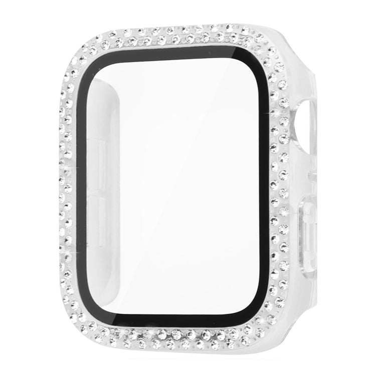 Godt Apple Watch Ultra Cover med Skærmbeskytter i Plastik og Hærdet Glas - Gennemsigtig#serie_2