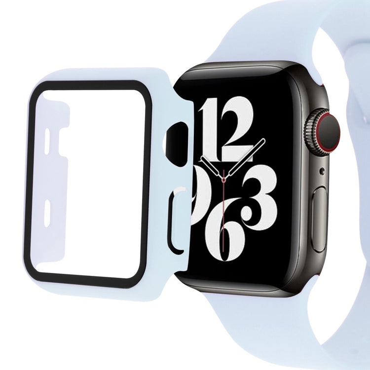 Vildt Fed Apple Watch Ultra Cover med Skærmbeskytter i Plastik og Hærdet Glas - Blå#serie_6