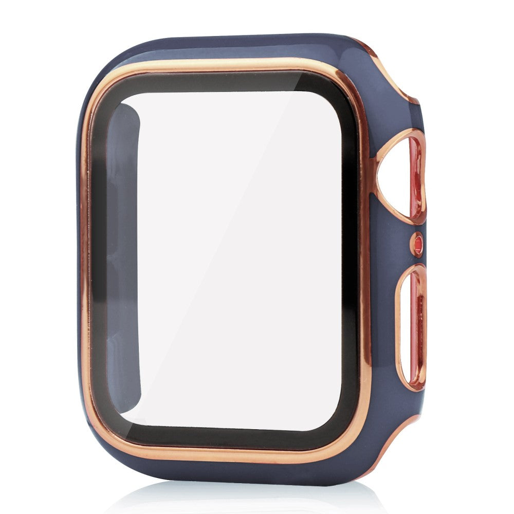 Mega Fed Apple Watch Ultra Cover med Skærmbeskytter i Plastik og Hærdet Glas - Blå#serie_9