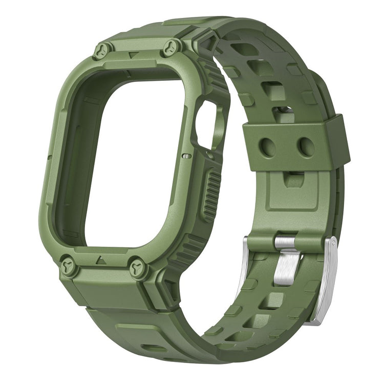 Vildt rart Apple Watch Ultra Silikone Rem - Grøn#serie_3
