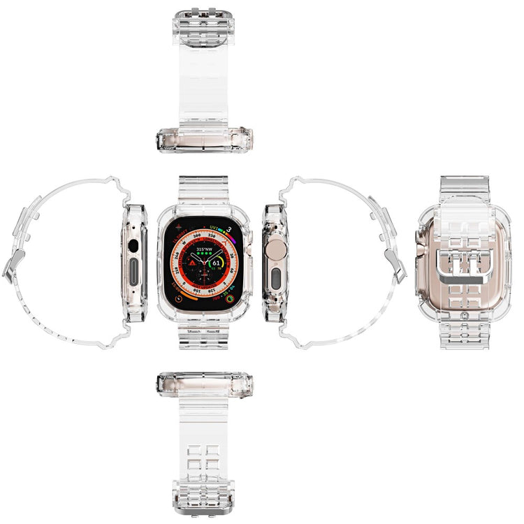 Helt vildt elegant Apple Watch Ultra Silikone Rem - Gennemsigtig#serie_1
