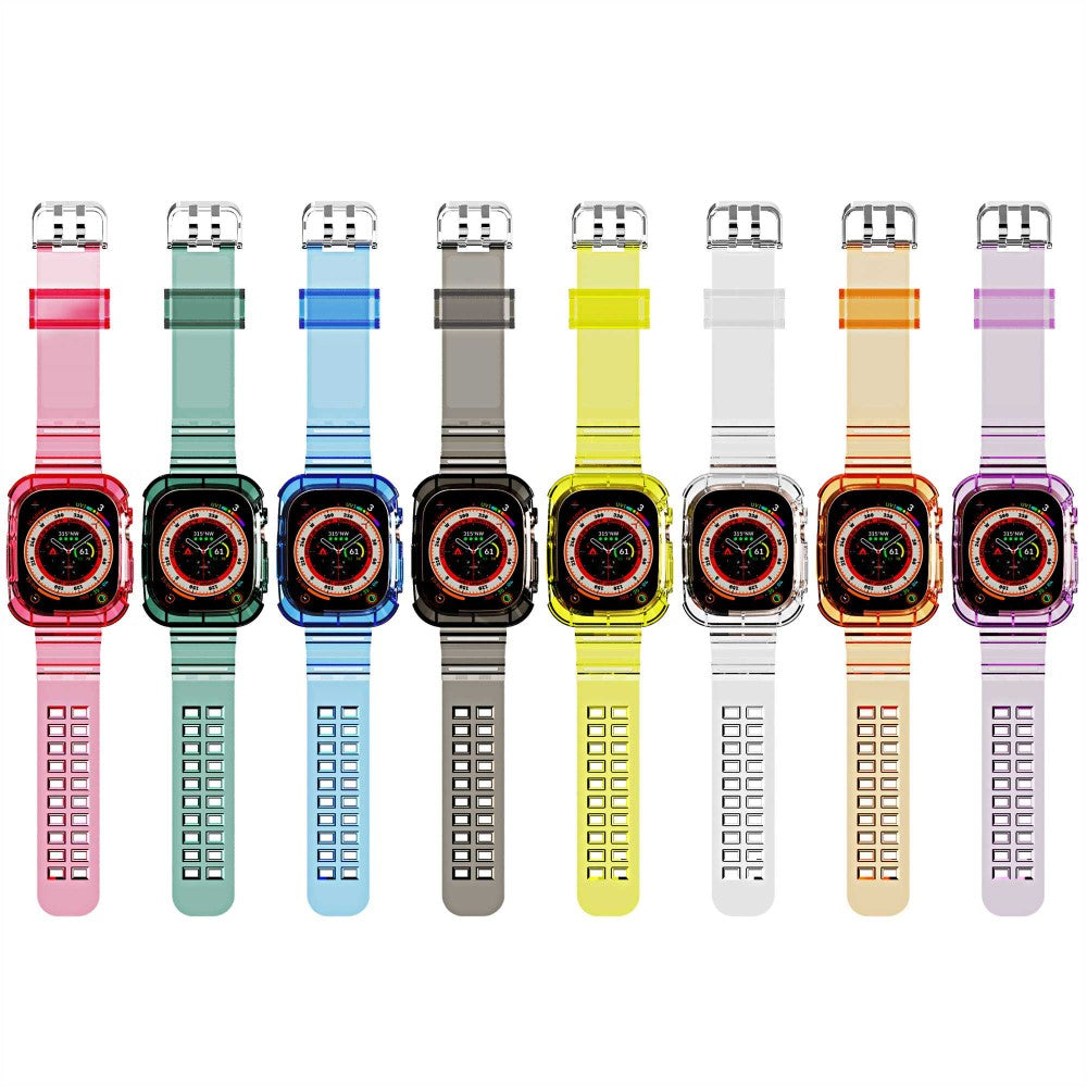 Helt vildt elegant Apple Watch Ultra Silikone Rem - Orange#serie_2