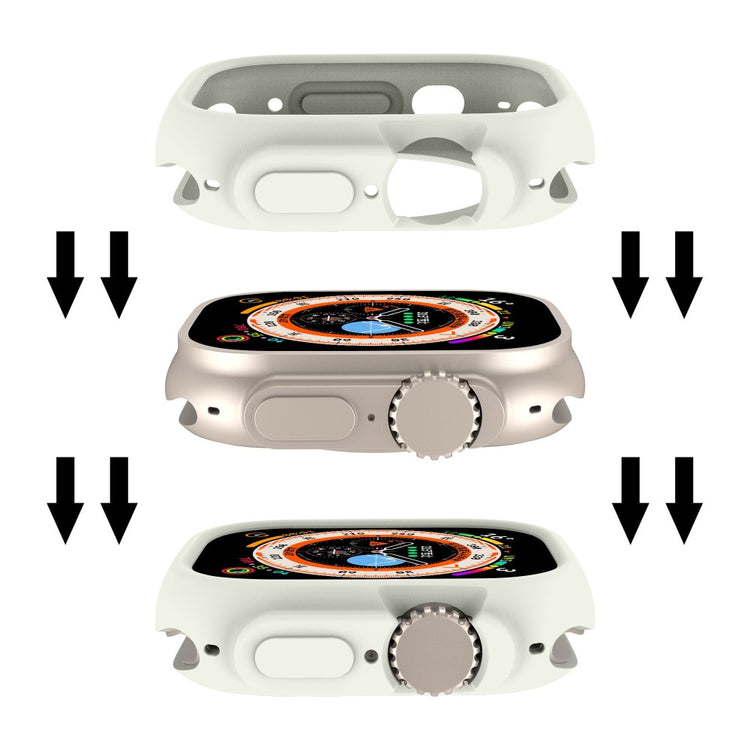 Apple Watch Ultra  Silikone Bumper  - Sølv#serie_13