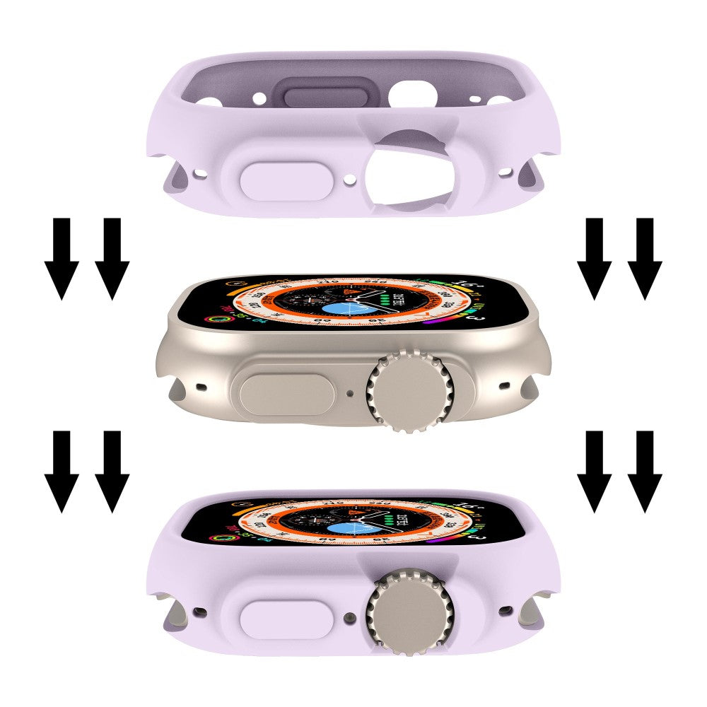 Apple Watch Ultra  Silikone Bumper  - Lilla#serie_16