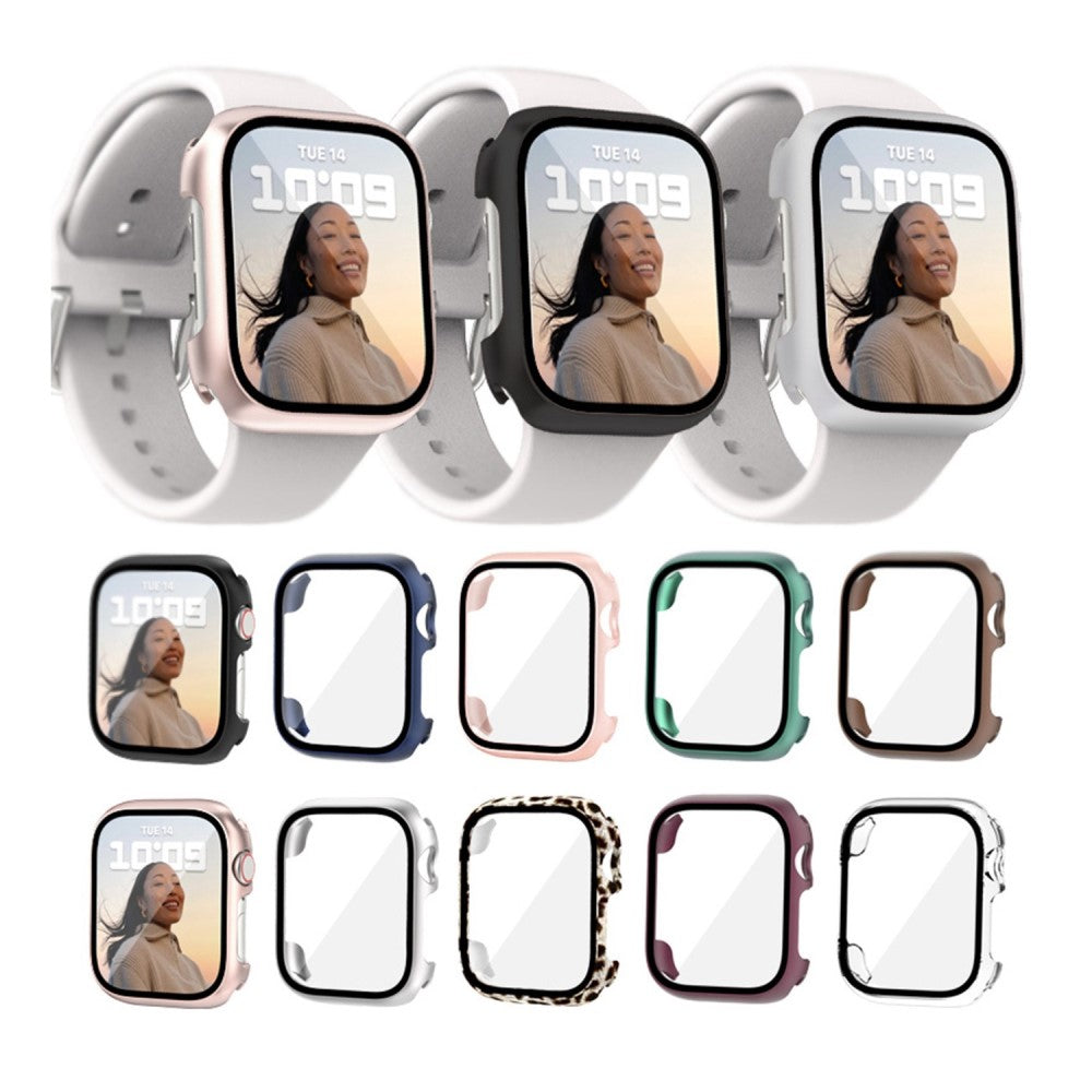 Vildt Fint Universal Apple Cover med Skærmbeskytter i Plastik og Hærdet Glas - Brun#serie_2