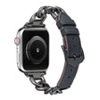 Super lief Universeel Apple Metaal en Imitatieleer Bandje