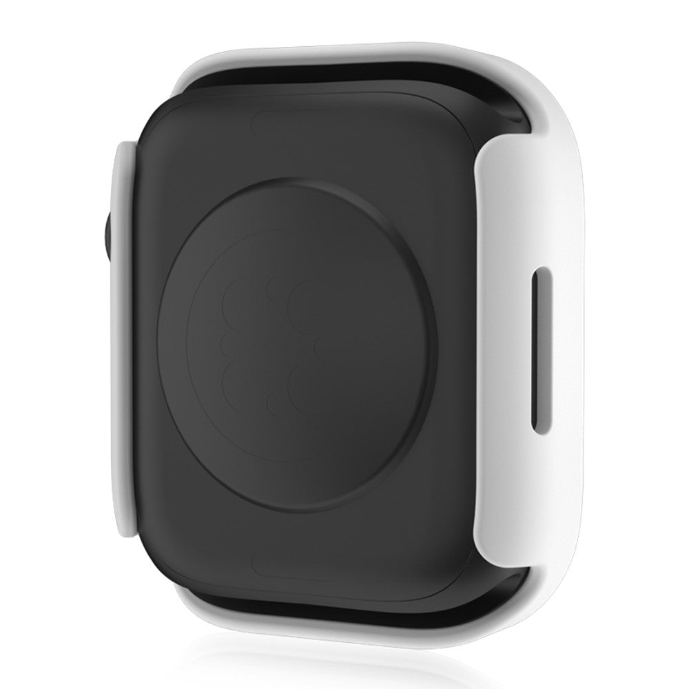 Mega Fed Apple Watch Series 8 (45mm) / Apple Watch Series 7 45mm Cover med Skærmbeskytter i Plastik og Hærdet Glas - Hvid#serie_2