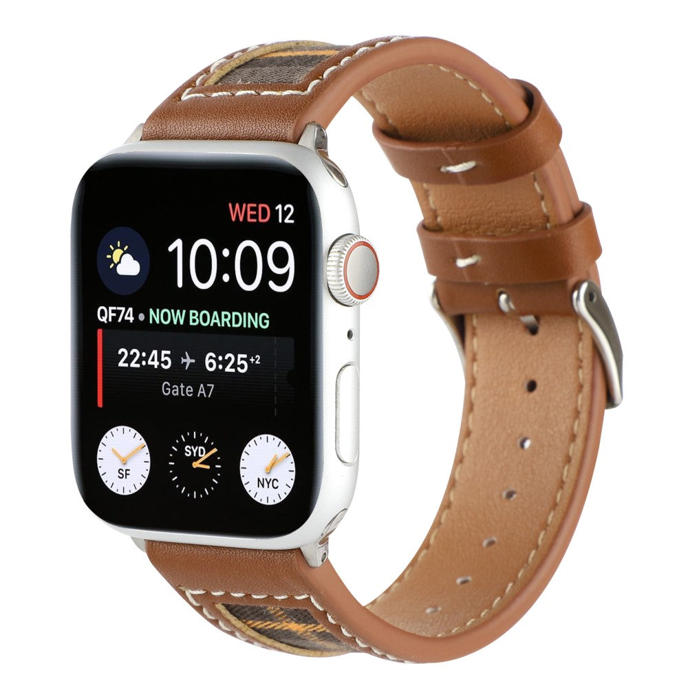 Mega Fed Kunstlæder Og Nylon Universal Rem passer til Apple Smartwatch - Flerfarvet#serie_4