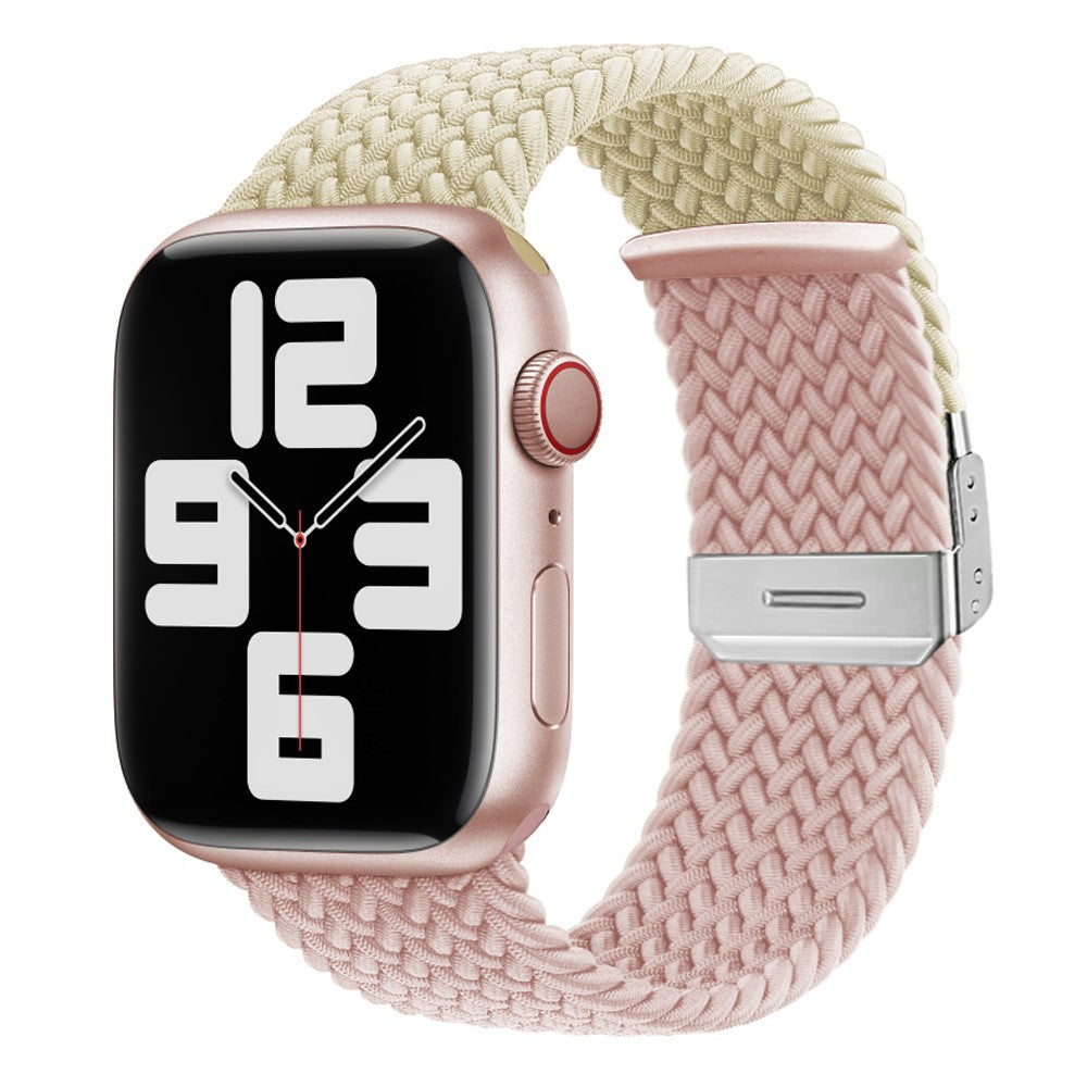 Glimrende Nylon Universal Rem passer til Apple Smartwatch - Pink#serie_8