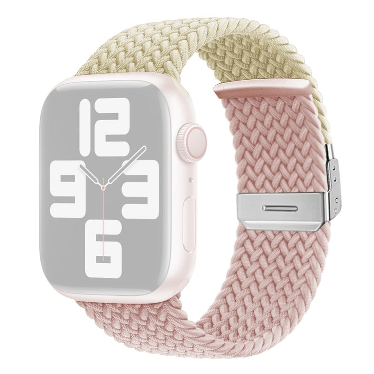 Glimrende Nylon Universal Rem passer til Apple Smartwatch - Pink#serie_8