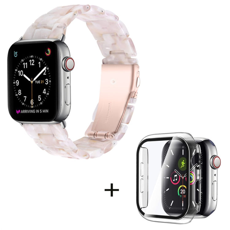 Apple Watch Series 1-3 42mm Metal Rem med Cover - Pink#serie_11