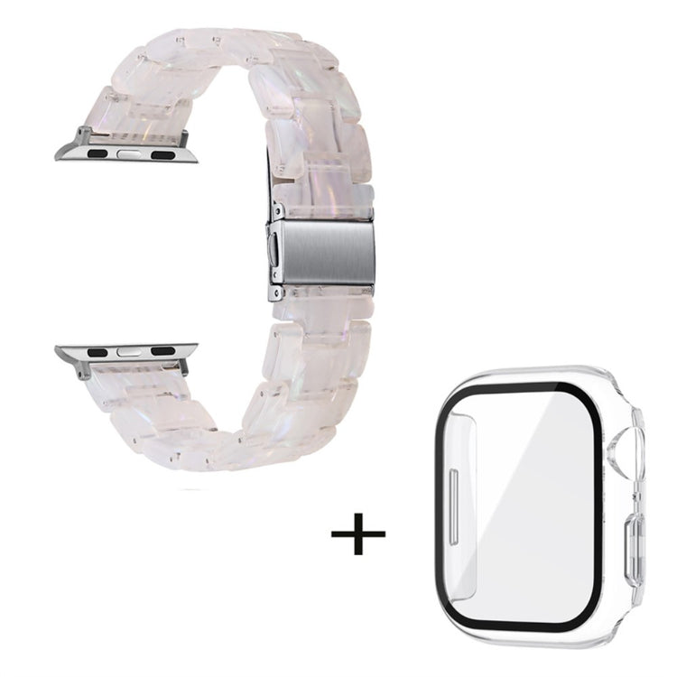 Apple Watch Series 1-3 42mm Metal Rem med Cover - Hvid#serie_2