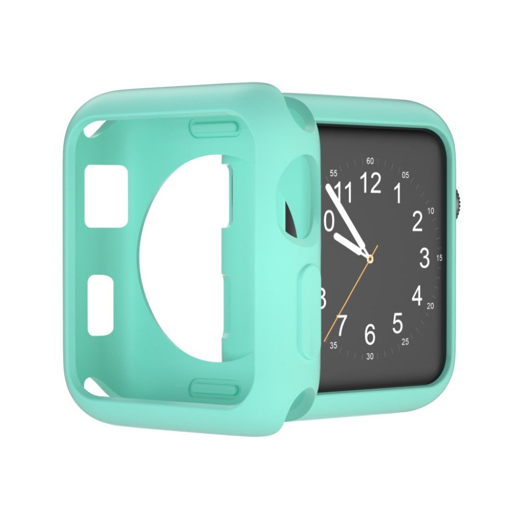 Vildt Fed Apple Watch Series 1-3 42mm Silikone Cover - Grøn#serie_11