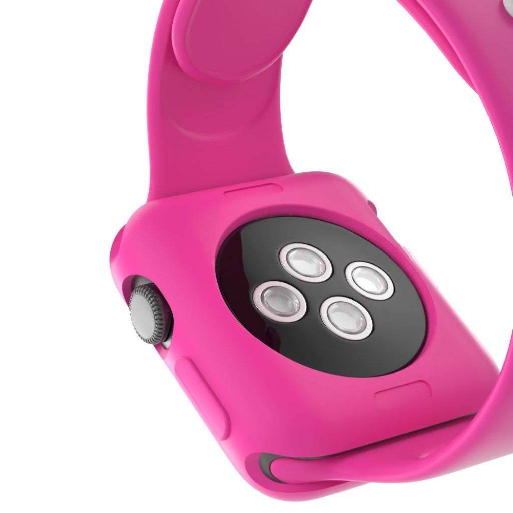 Vildt Fed Apple Watch Series 1-3 42mm Silikone Cover - Pink#serie_8