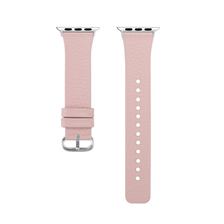 Rigtigt flot Apple Watch Series 1-3 42mm Ægte læder Rem - Pink#serie_4