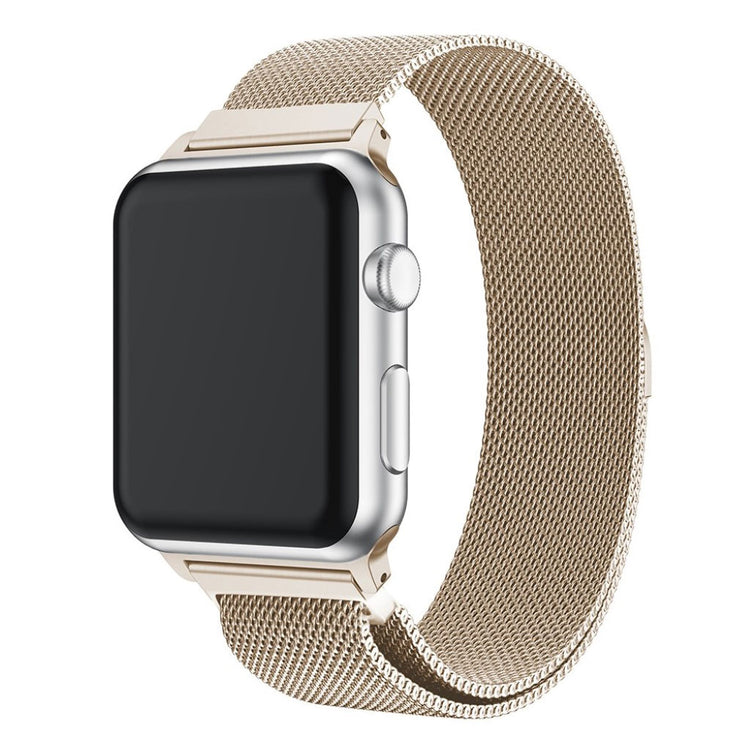 Komfortabel Apple Watch Series 1-3 38mm Metal Rem - Beige#serie_5