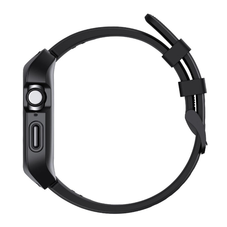 Meget fint Apple Watch Series 1-3 38mm Silikone Rem - Sort#serie_1