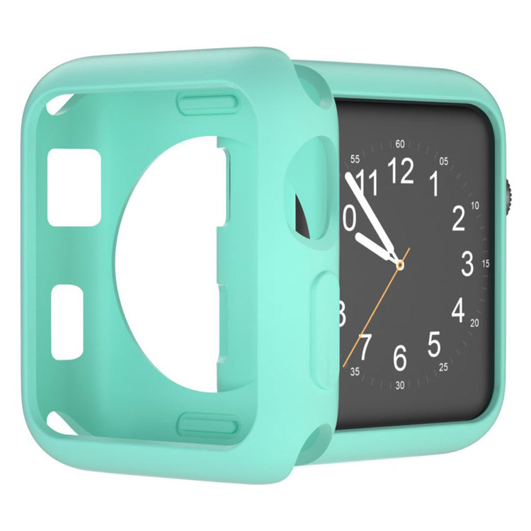 Vildt Fed Apple Watch Series 1-3 38mm Silikone Cover - Grøn#serie_11