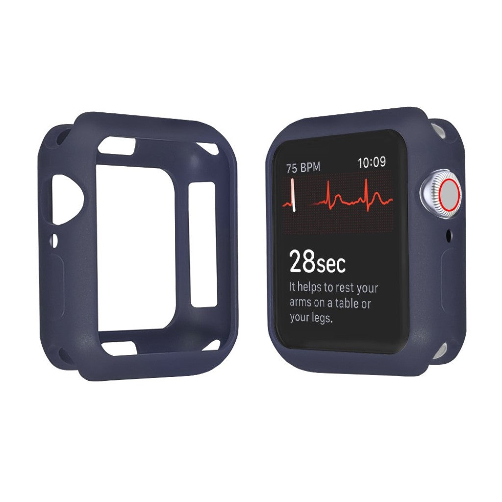 Apple Watch Series 1-3 42mm Holdbar Silikone Bumper  - Blå#serie_11