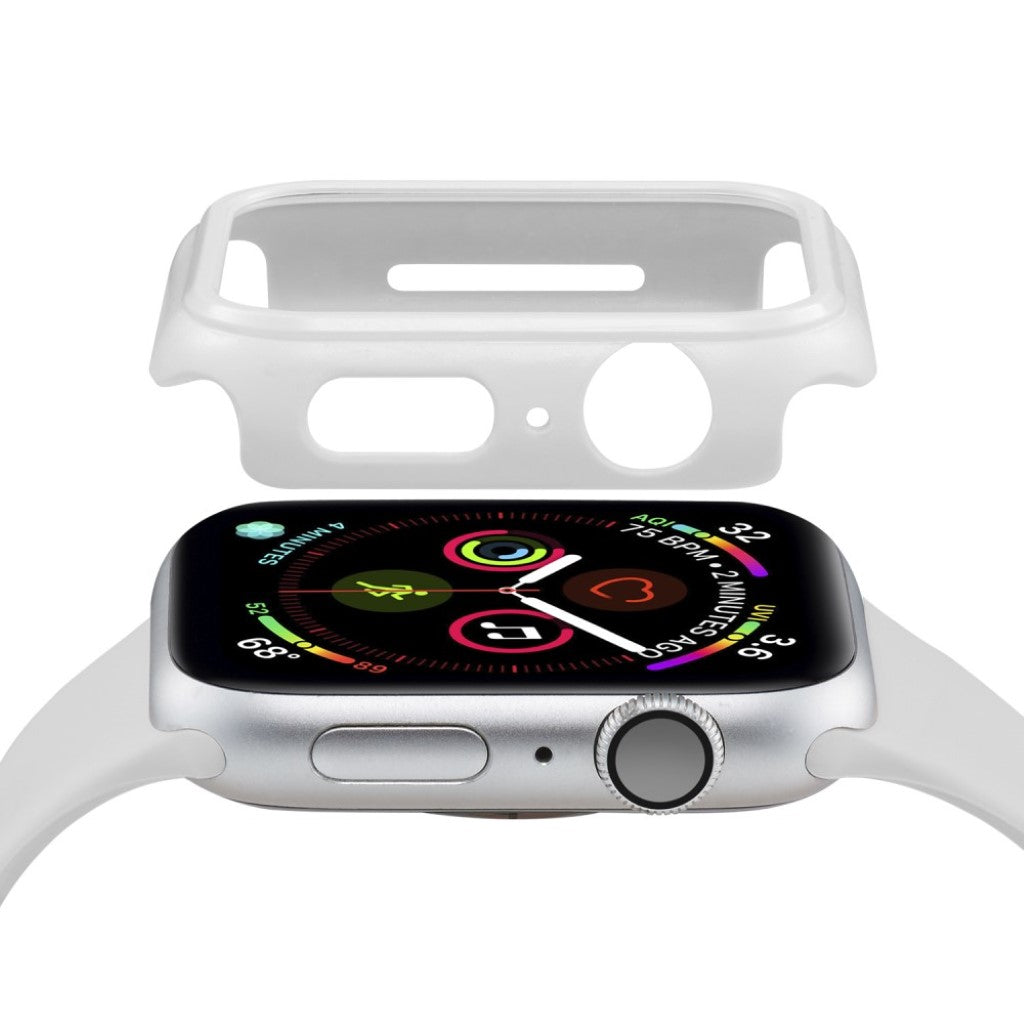 Apple Watch Series 1-3 38mm Mat Plastik Bumper  - Hvid#serie_2