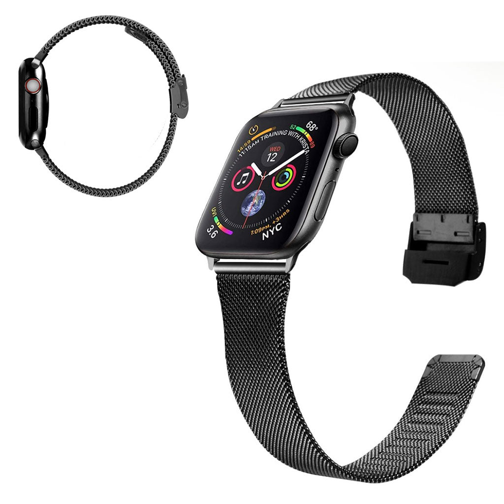 Stilren Apple Watch Series 1-3 38mm Metal Rem - Sort#serie_2