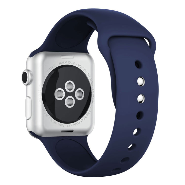 Vildt nydelig Apple Watch Series 4 40mm Silikone Rem - Blå#serie_11