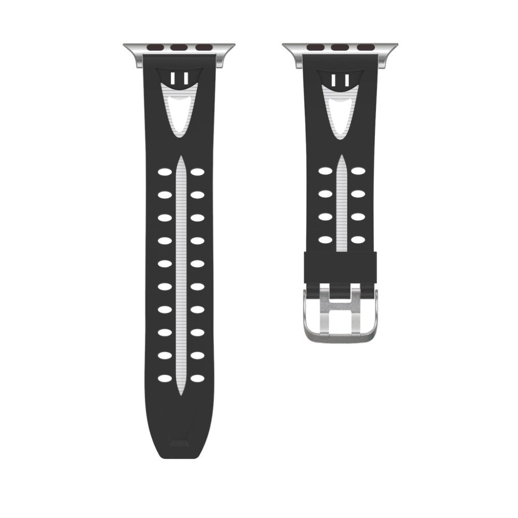 Meget kønt Apple Watch Series 4 40mm Silikone Rem - Sort#serie_1