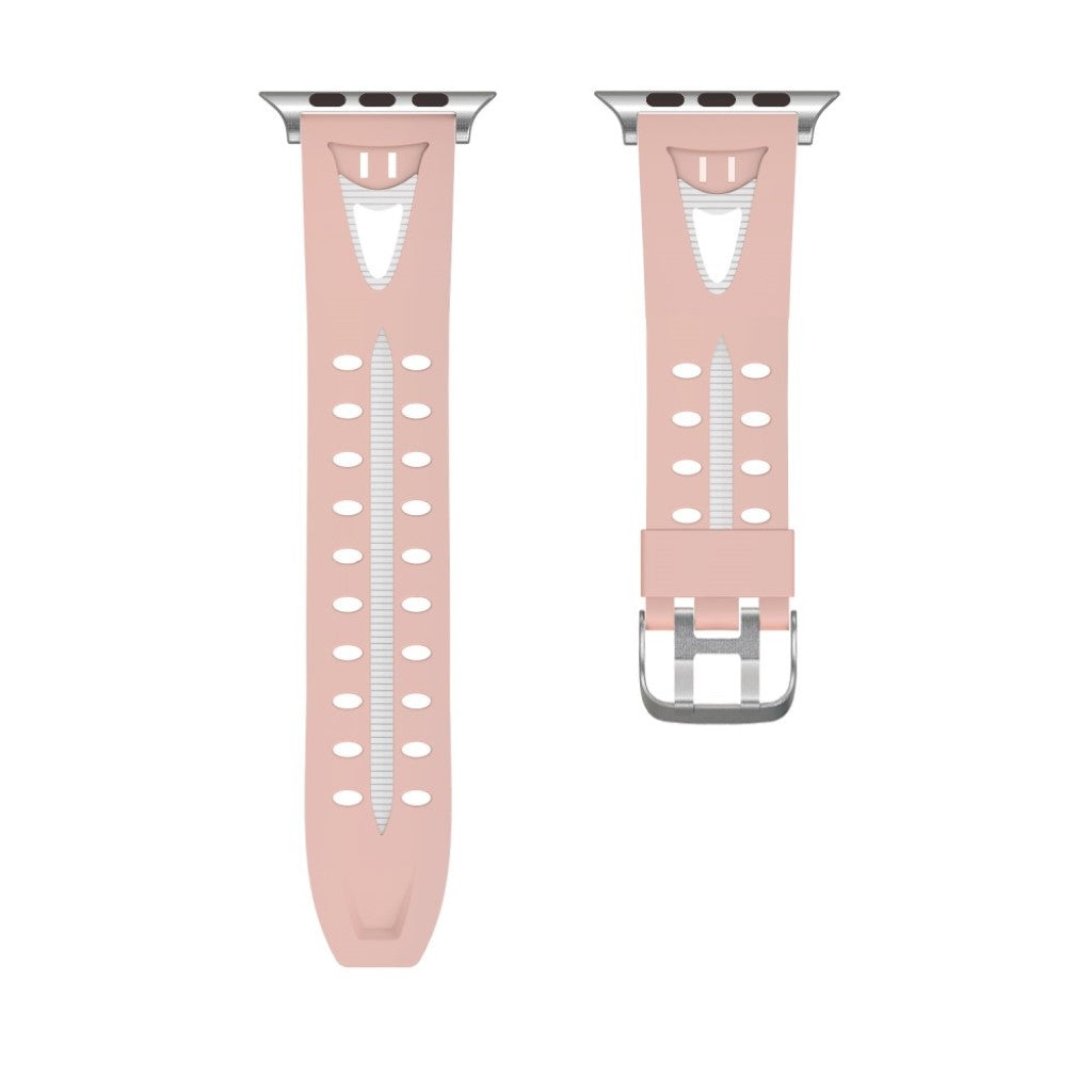 Meget kønt Apple Watch Series 4 40mm Silikone Rem - Pink#serie_5