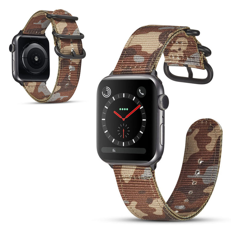 Smuk Apple Watch Series 4 40mm / Apple Watch 40mm Nylon Rem - Brun#serie_5