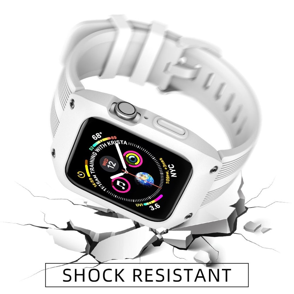  Apple Watch Series 5 40mm / Apple Watch 40mm Silikone Rem - Hvid#serie_2