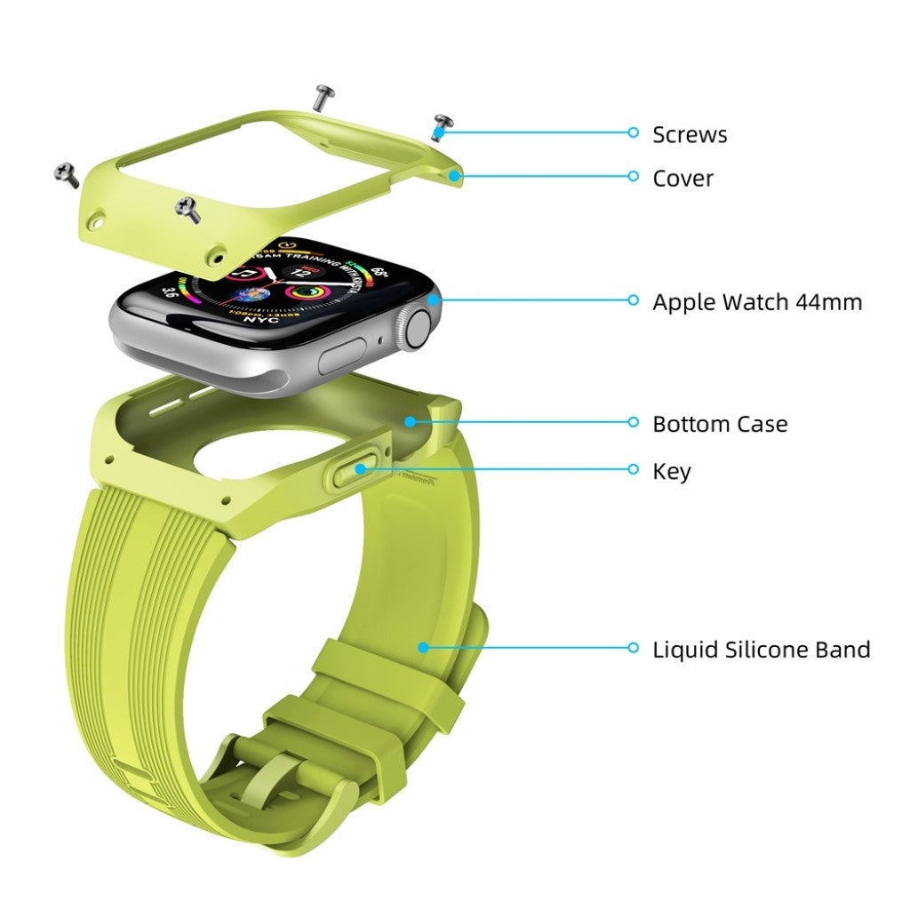  Apple Watch Series 5 40mm / Apple Watch 40mm Silikone Rem - Grøn#serie_5