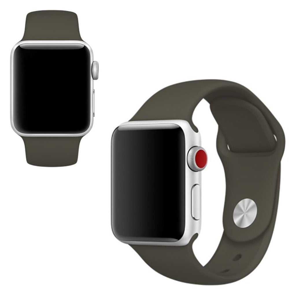  Apple Watch Series 5 44mm / Apple Watch 40mm Silikone Rem - Sort#serie_23