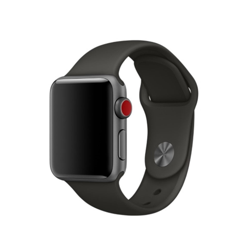  Apple Watch Series 5 44mm / Apple Watch 40mm Silikone Rem - Sølv#serie_4