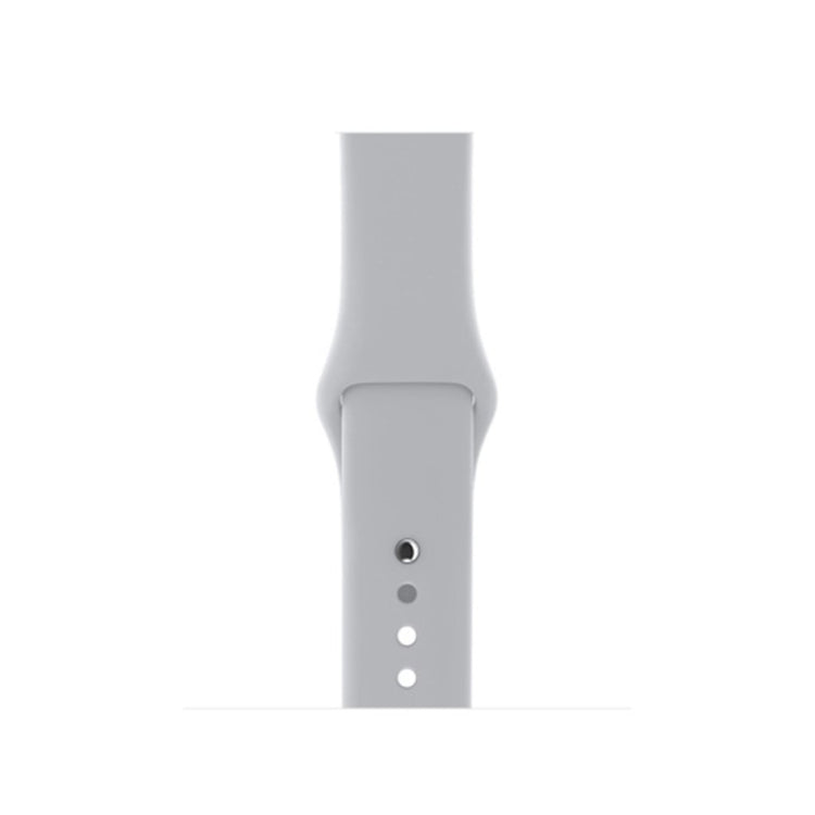  Apple Watch Series 5 44mm / Apple Watch 40mm Silikone Rem - Sølv#serie_5