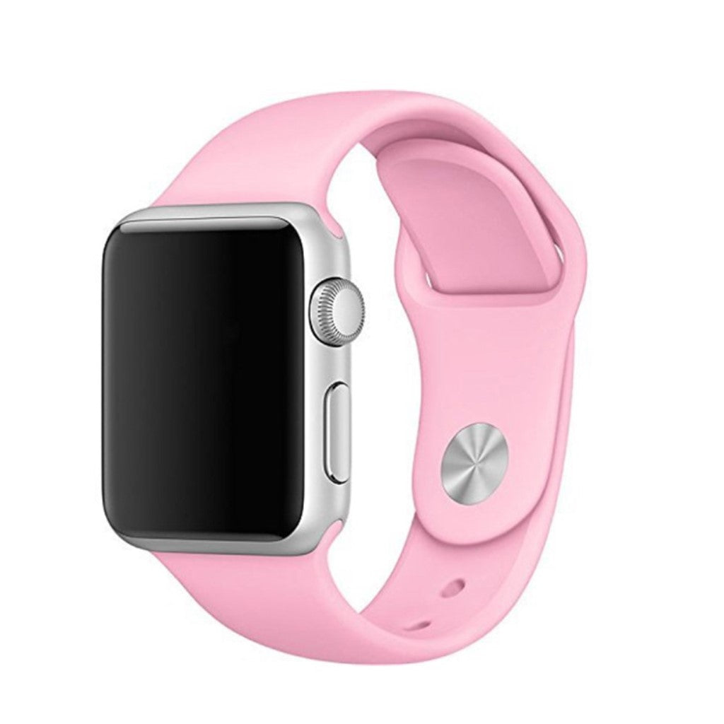  Apple Watch Series 5 44mm / Apple Watch 40mm Silikone Rem - Pink#serie_7