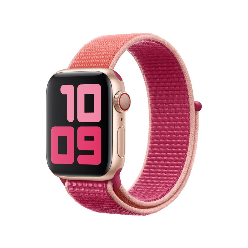 Super elegant Apple Watch Series 5 40mm Nylon Rem - Pink#serie_3