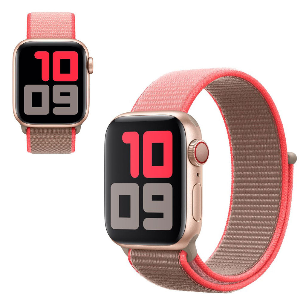 Super elegant Apple Watch Series 5 40mm Nylon Rem - Pink#serie_5